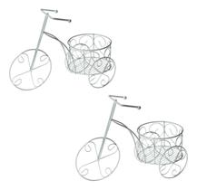 kit 2 Bicicleta Aramada Com Cestinha Decorativa Enfeite
