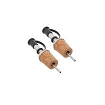 Kit 2 Bico Dosador Azeite Aço Inox Com Cortiça De Garrafas