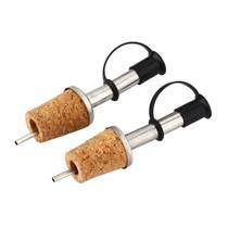Kit 2 Bico Dosador com Rolha e Tampa Azeite Vinagre Garrafas e Galheteiros MEK