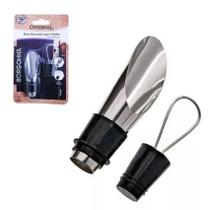Kit 2 Bico Dosador Inox com Tampa Vinho Champagne Corta Gota Kit 2 Bico Dosador Inox com Tampa Vinho Champagne Corta Gota