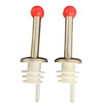 Kit 2 Bico Dosador Inox E Pvc Rolha Para Garrafas