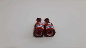 Kit 2 Bico Tampa Válvula Pneu Capa Mini Garrafa Budweiser