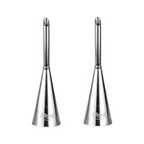Kit 2 Bicos de confeiteiro para Recheio 2,4x9cm de Aço inox Kit 2 Bicos de confeiteiro para Recheio 2,4x9cm de Aço inox