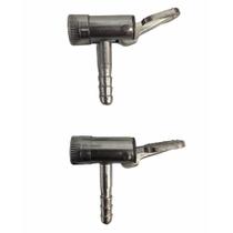 Kit 2 Bicos De Encher Pneu Schweers C/ Trava S/ Retenção.