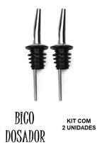 Kit 2 Bicos Dosador Inox Garrafa Azeite Vinagre Petiscaria