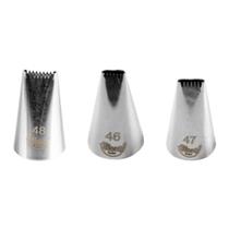 Kit 2 Bicos nº789 de Aço Inox para Confeitar modelo Serra Kit 2 Bicos nº789 de Aço Inox para Confeitar modelo Serra