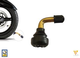 Kit 2 Bicos P/ Pneu Sem Câmara Quadriciclo Moto Scooter 90º Curva Curvado