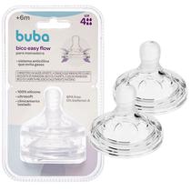 Kit 2 Bicos Para Mamadeira Easy Flow Pétala Anticólica Buba