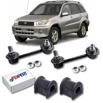 Kit 2 bieletas dir/esq e 2 buchas barra estabilizadora suspensão traseira rav4 2000 2001 2002 2003 2004 2005