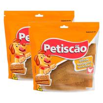 Kit 2 Bifinho Mastigável Petiscão Sabor Frango 60g