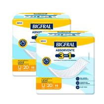 Kit 2 Bigfral Absorvente 20 unidades Kit 2 Bigfral Absorvente 20 unidades