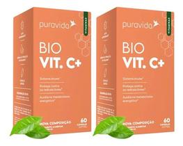 Kit 2 Bio Vit C+ Puravida 60 Cáps vitamina c Kit 2 Bio Vit C+ Puravida 60 Cáps vitamina c