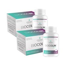 Kit 2 Biocolin Hair 500mg Silício Vitam E 60 Cap Central Nutrition