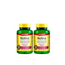 Kit 2 Biotina Hair e Nails Vitamins (60 caps) - MaxiNutri