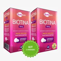 Kit 2 Biotina Mastigável Melancia QualyNutri Cabelo E Pele 120 Comprimidos Kit 2 Biotina Mastigável Melancia QualyNutri Cabelo E Pele 120 Comprimidos
