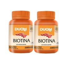 Kit 2 - Biotina Vitamina B7 60 CAP - Duom (Total 120 CAP)