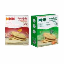 Kit 2 Biscoitinhos Para Dentição Papapá: Maçã, Vegetais