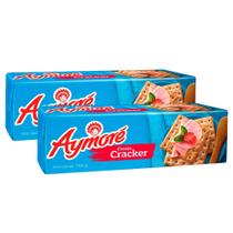 Kit 2 Biscoito Aymoré Cream Cracker 164g