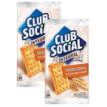 Kit 2 Biscoito Club Social Integral Tradicional com 6 Unidades de 24g cada