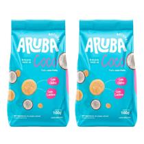 Kit 2 Biscoito Doce de Coco Aruba Natural Sem Glúten e Sem Lactose 100g Kit 2 Biscoito Doce de Coco Aruba Natural Sem Glúten e Sem Lactose 100g