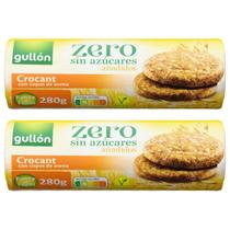 Kit 2 Biscoito Importado Crocant Aveia Gullon 280G S/Açúcar