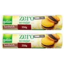 Kit 2 Biscoito Importado Sandwich Choco Gullon 250G S/Açúcar