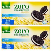 Kit 2 Biscoito Importado Twins Cacau Baunilha Gulon S/Açúcar Kit 2 Biscoito Importado Twins Cacau Baunilha Gulon S/Açúcar