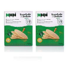 Kit 2 Biscoito Infantil Fase da Dentição Vegetais Papapá 72g