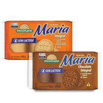 Kit 2 Biscoito Mosmann Maria Integral 400g Zero Lactose