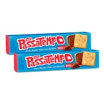 Kit 2 Biscoito Nestlé Passatempo Recheado Sabor Chocolate 130g