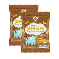 Kit 2 Biscoito Nhami Mami Mini Veggie Snack Feijão, Arroz e Cenoura 18g Kit 2 Biscoito Nhami Mami Mini Veggie Snack Feijão, Arroz e Cenoura 18g