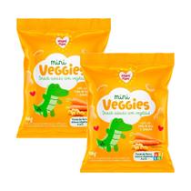 Kit 2 Biscoito Nhami Mami Mini Veggie Snack Grão de Bico e Cenoura 18g
