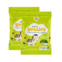 Kit 2 Biscoito Nhami Mami Mini Veggie Snack Lentilha, Arroz e Brócolis 18g Kit 2 Biscoito Nhami Mami Mini Veggie Snack Lentilha, Arroz e Brócolis 18g