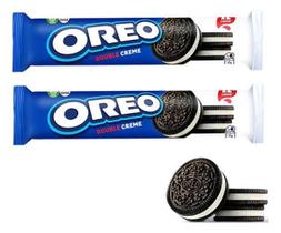 Kit 2 Biscoito Oreo Double 185G Clássico Com Duplo Recheio