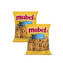 Kit 2 Biscoito Rosquinha Mabel Sabor Leite 300g