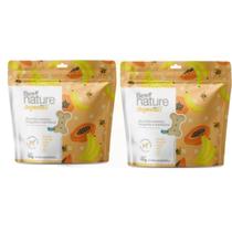 Kit 2 Biscoitos P/Cães Be Nature Organnact Banana Mamão Aveia Mel 150g