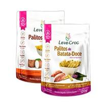 Kit 2 Biscoitos Palito Sem Glúten Leve Croc: Aipim, Batata