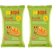 Kit 2 Biscoitos Papapa Biscotti laranja e cenoura 120g Kit 2 Biscoitos Papapa Biscotti laranja e cenoura 120g