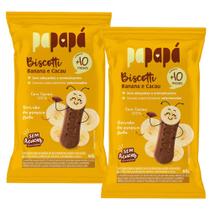 Kit 2 Biscotti Papapá 10+ Meses Sabor Banana e Cacau 60g Kit 2 Biscotti Papapá 10+ Meses Sabor Banana e Cacau 60g