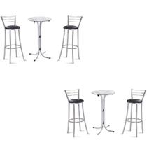 Kit 2 Bistros Com 4 Banquetas Cromadas-gatmagazine Kit 2 Bistros Com 4 Banquetas Cromadas-gatmagazine