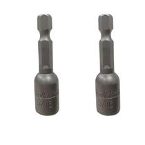 Kit 2 Bit Soquete Canhão Magnético Makita 5/16" 1/4"x50mm E-01862 Resistente e Profissional