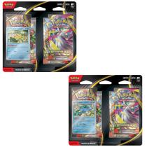 Kit 2 Blister Quadruplo Megaevolução ME01 - 50 Cartas - Pokémon TCG - Copag Kit 2 Blister Quadruplo Megaevolução ME01 - 50 Cartas - Pokémon TCG - Copag
