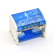 Kit 2 Bloco de Distribuição Modular 2 Barramentos de 7 Furos 125a para Trilho Din 207 Kit 2 Bloco de Distribuição Modular 2 Barramentos de 7 Furos 125a para Trilho Din 207