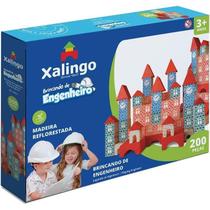 Kit 2 Blocos De Montar Brincando De Engenheiro 200 Peças 3+ Anos - Xalingo