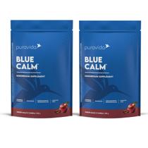 Kit 2 Blue Calm Magnesium Supplement Maçã Canela 175g PuraVida