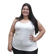 Kit 2 Blusa Alça Fina Plus Size