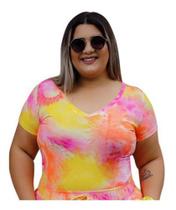 Kit 2 Blusa Blusinha Roupas Da Moda Plus Size Modinha P Xgg