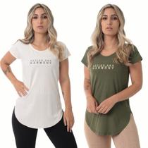 Kit 2 Blusa Feminina Fitness Action
