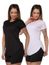 Kit 2 Blusa Feminina Tapa Bumbum Dry Fit Academia Fitness Lisa Kit 2 Blusa Feminina Tapa Bumbum Dry Fit Academia Fitness Lisa