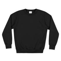 Kit 2 Blusa Infantil Moletom Peluciado Preto Cinza Elian